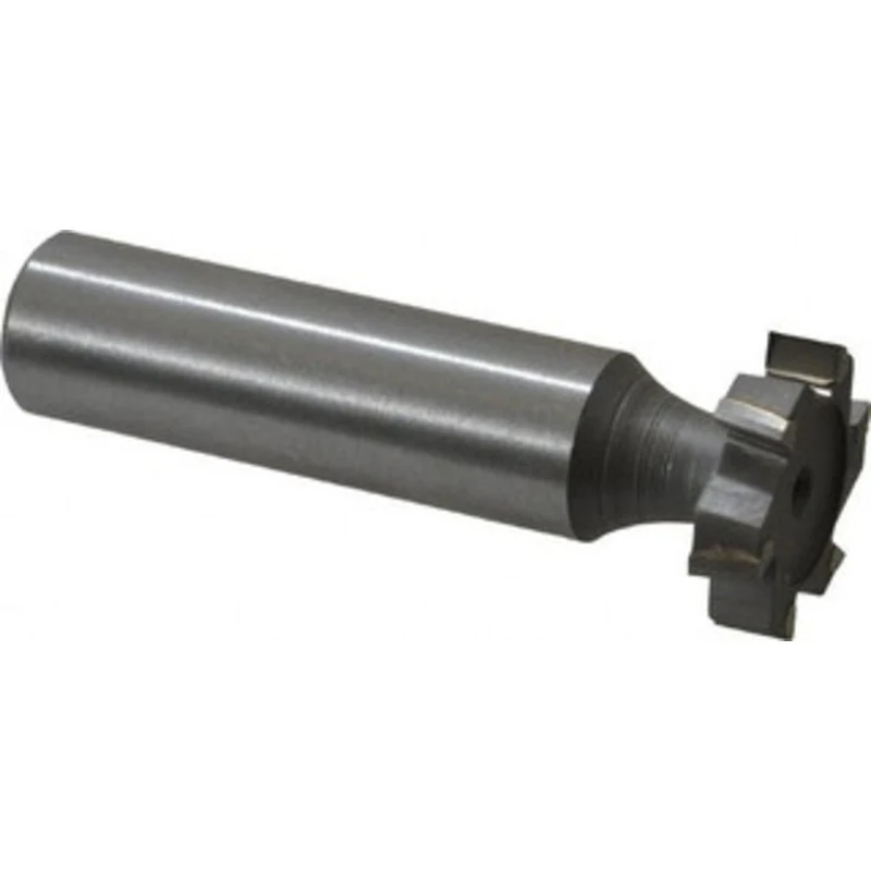 Made in USA ANSI 606 (Old Std # 9) 3/4 Cut Diam, 3/16 Cut Width, 1/2 Shank, Staggered-Tooth Woodruff Keyseat Cutter C...